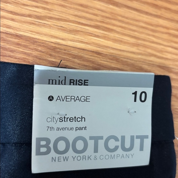New York & Company Blue Bootcut City Stretch Pants - Picture 4 of 6